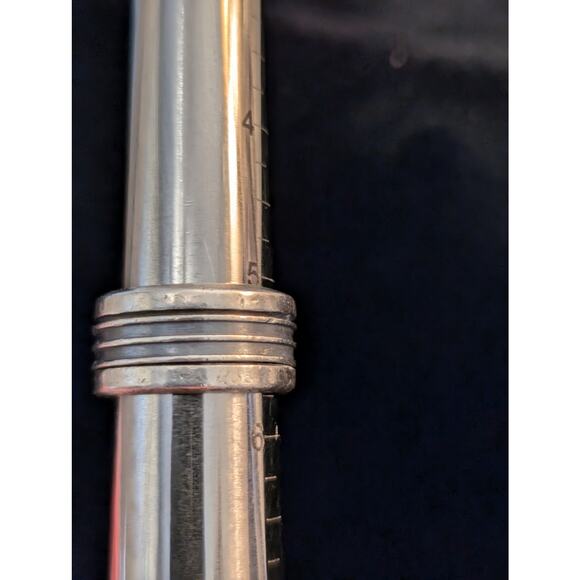 Vintage 925 Mexico Sterling Silver 3/8" Wide Banded Spinner Ring Size 5.25 - Picture 4 of 5